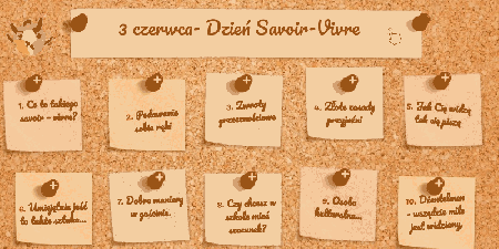 Kolorowe karteczki na savoir vivre